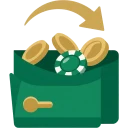 Monety wracające do portfela, cashback w kasynie