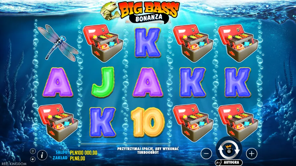 Big Bass Bonanza, ekran gry Big Bass Bonanza, ekran gry