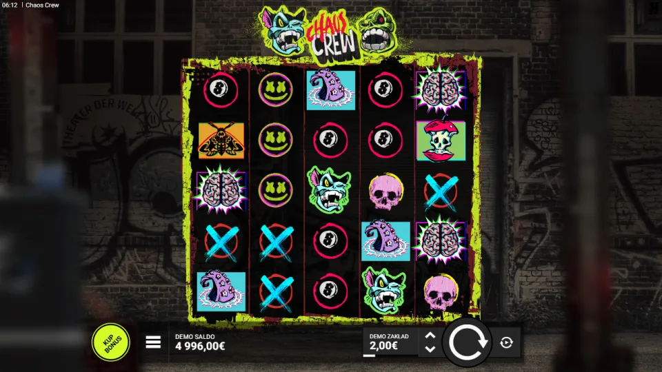 Chaos Crew, ekran po spinie Chaos Crew, ekran po spinie