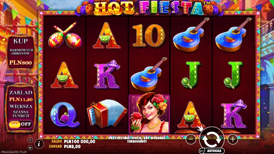 Hot Fiesta, ekran gry
