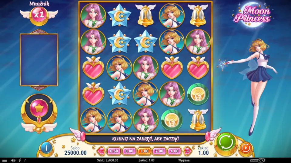 Moon Princess, ekran gry