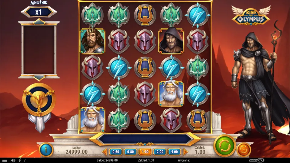 Rise of Olympus, ekran po spinie Rise of Olympus, ekran po spinie
