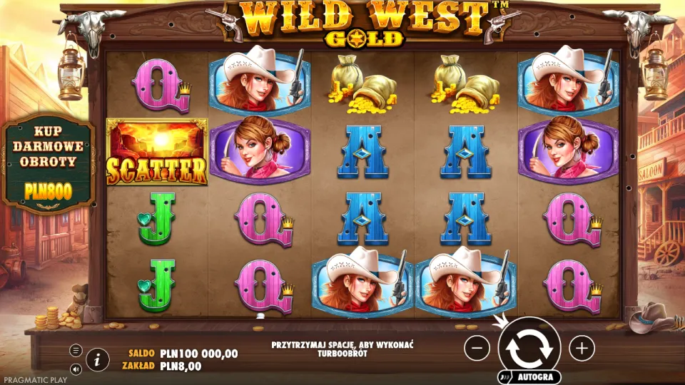Wild West Gold, ekran gry Wild West Gold, ekran gry
