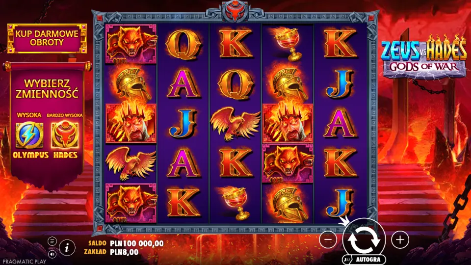 Zeus vs Hades: Gods of War, ekran gry