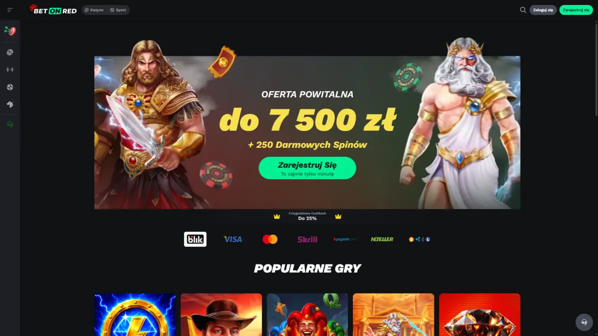 BetOnRed Casino BetOnRed Casino: strona główna kasyna