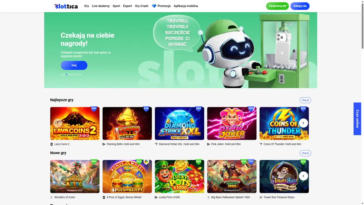 Slottica Casino Slottica Casino: strona główna kasyna